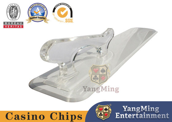 Gaya Baru Lebih Tepak Akrilik Transparan Kasino Spade Brand Sekop Dengan Handle Dapat Mencetak Logo Khusus