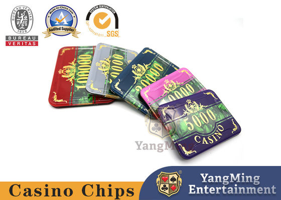 760 Pcs Aluminium Alloy Kotak Chip Tiga Lapisan Chip Akrilik Set Warna Perancis Shell Pola Texas Keamanan Poker Chip Plastik