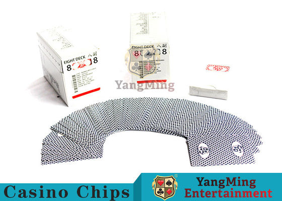 High End Casino Standard Black Blue Core Papper Bermain Kartu Untuk Hotel Dan Klub Hiburan Kasino
