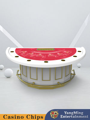 Deluxe Upgraded Half Round Bar Protector Black Jack Poker Table Kasino Club Hiburan Poker Game Table