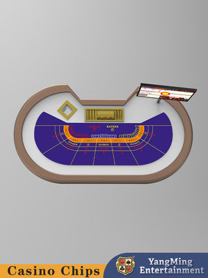 Custom dirancang Treadle Baccarat Meja Kasino Hiburan Casual Poker Game Meja
