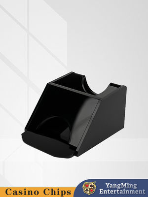 Pabrik Spot Acrylic Hitam 1 Deck Dealer Shoe Bull Table Game Desain Disesuaikan Acrylic Dealer Shoe