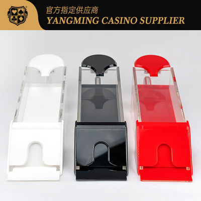 Tiga Warna Tersedia Akrilik Transparan Sepatu Dealer Kartu Poker 8 Deck Kasino Hiburan Sepatu Dealer Meja Poker