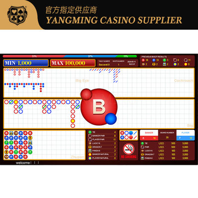 Kasino Poker Meja Live Baccarat Lucky Enam Sistem Perangkat Lunak Disesuaikan