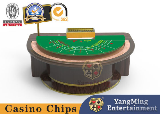 Meja Poker Gaya Asia Tenggara Semicircle Baccarat Texas Live Card Game Catur Meja Spot Dapat Disesuaikan