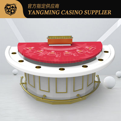 Disesuaikan Bar Setengah Bulat Pelindung Meja Blackjack Hiburan dan Club Leisure Poker Game Table