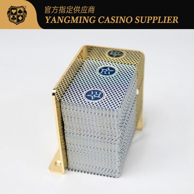 Kualitas tinggi 8 Deck Poker Rack Titanium Metal Waste Card Holder Casino Club Poker Casual Game Waste Card Holder