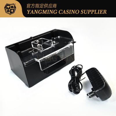 Otomatis 2 Deck Poker Mesin Mengocok Logam Baccarat Perjudian Hiburan Poker Game Meja Pengocok Kartu