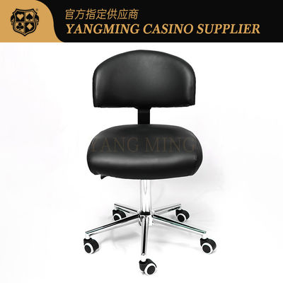 Black Pulley Upgraded Poker Meja Game Dealer Kursi Pabrik Custom Made