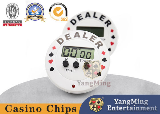 Texas Hold'em VIP Club International Competition Electronic Timer Round Plastik Zhuang Code Dealer Menekan Countdown Timer Khusus untuk Kasino