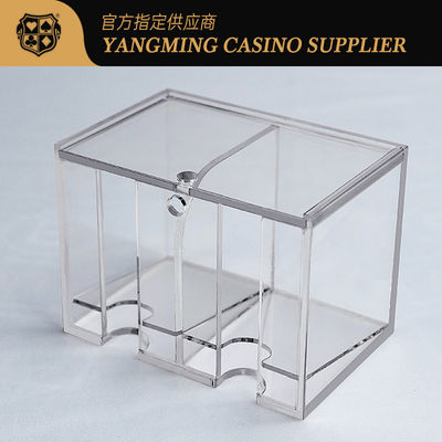 8 Decks Acrylic Clear Discard Holder Dengan Atas Untuk Baccarat Poker Games Table