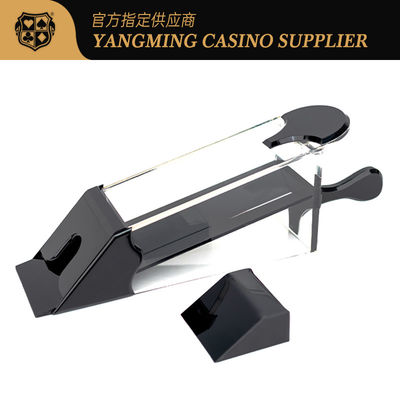 Baccarat Texas Casino Meja 8 Pasangan Tepak Acrylic Meja Judi Dealer Dengan 3 Warna