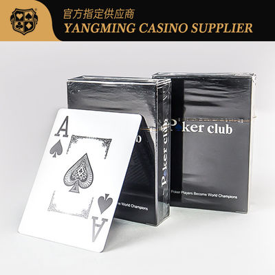 Texas Poker 100% Tahan Air Plastik Bermain Kartu Persaingan Hotel Mewah Cetak Besar