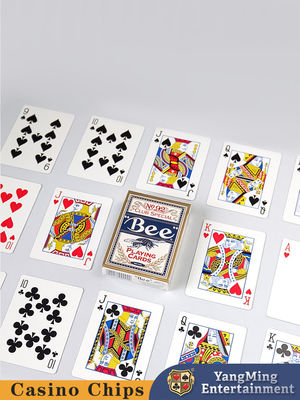 Diimpor dari Jerman 310g American Poker Solitaire Merah dan Biru Opsional