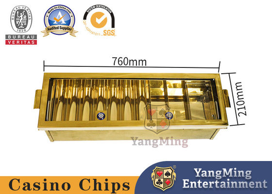 Rak Poker Chip mewah, 100 pcs 5 Rows gaya bulat plastik pemegang chip, Buram belah ketupat mengambang