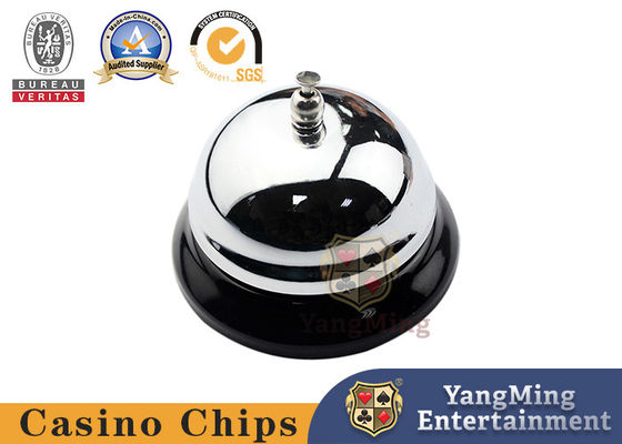 Kasino Didedikasikan Stainless Steel Warna Silver Baccarat Meja Panggilan Bell Untuk Kasino Poker Meja Permainan Logam Menepuk Bel Panggilan