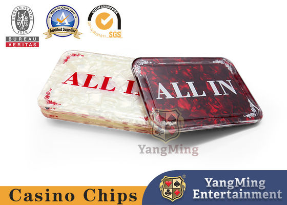 Texas Poker Baccarat Blackjack Tanah Liat Besi ABS Kuningan Poker Chips Dealer Tombol Kartu Poker Penjaga Perjudian