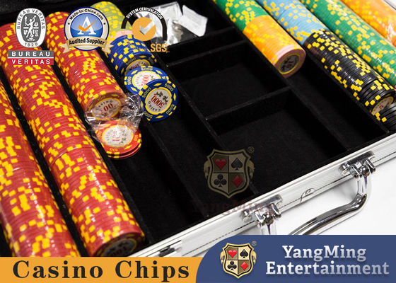Aluminium Tas Untuk Kotak Poker Casino Chip Set Logam Poker Chip Untuk 600 pcs