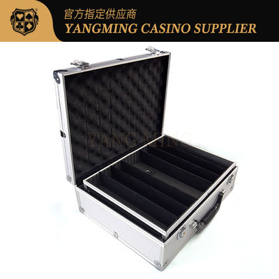 300-760 pcs Poker Chips Pembawa Aluminium Alloy Keamanan Kunci Kotak Kasino Chip