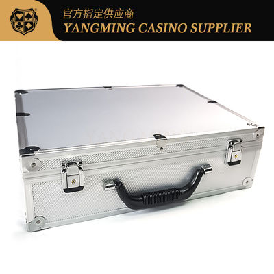 Kasino Poker Aluminium Chip Case Dengan Handle Poker Meja Standar Dedicated Dapat Memperbaiki Bulat Dan Chip Square