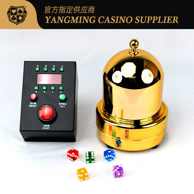 Kasino Tembus Penutup Aksesoris Game Otomatis Meja Poker Buatan Cangkir Dadu Elektronik
