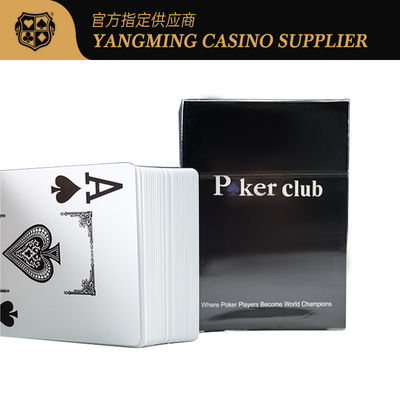 100% PVC Waterproof Texas Hold'em Poker Bermain Kartu 88 * 63mm Dek Merah Biru Warna Judi Kartu Plastik