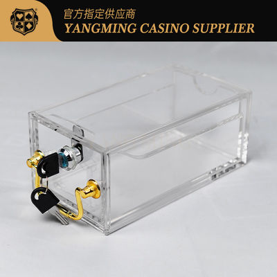 8 Pasang Portabel Baccarat Texas Casino Card Box Ketebalan 10mm