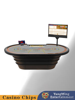 Meja Poker dengan Sensor Chip RFID Cerdas yang Disesuaikan Pabrik, Meja Kasino Baccarat, Meja Poker Permainan Santai