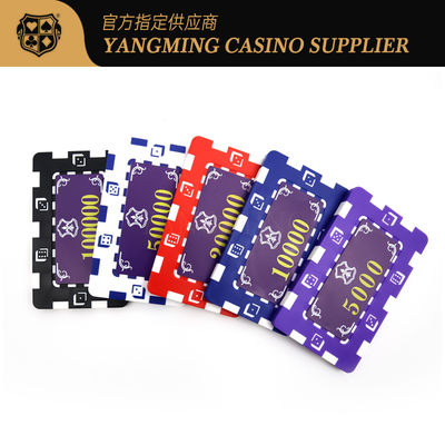 Stok 11.5 Gram Set Chip Texas Hold'em ABS Disertai dalam Kotak Paduan Aluminium