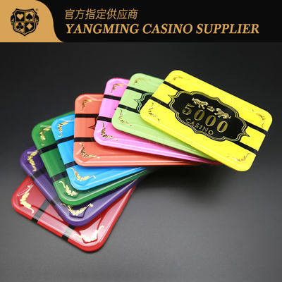 Disesuaikan Chip Akrilik Desain Pola Naga Harimau Kristal Plastik Baccarat Poker Game Meja