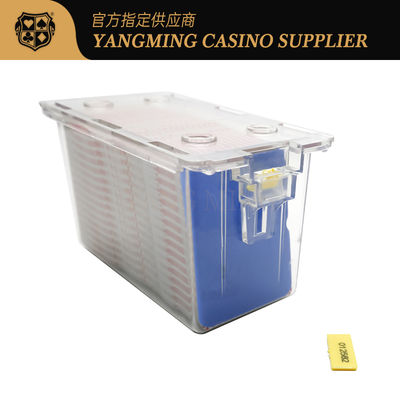 Anti - Theft Transparent 8 Decks Poker Buang Pemegang Untuk Hiburan Kartu