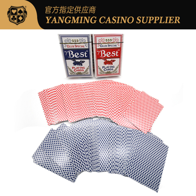 Kartu Poker Inti Biru Kelas Atas Texas 280g Merah Biru Baccarat Club Poker Game Cards