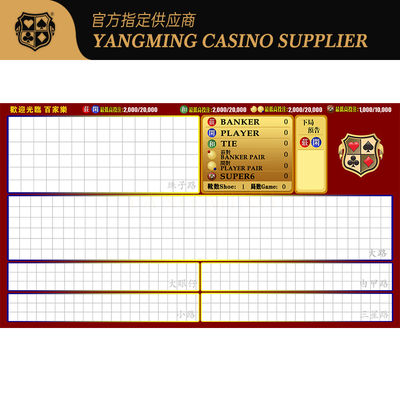 Sistem Game Meja Baccarat Profesional Kasino Club Baccarat Sistem Perangkat Lunak Poker Game Meja