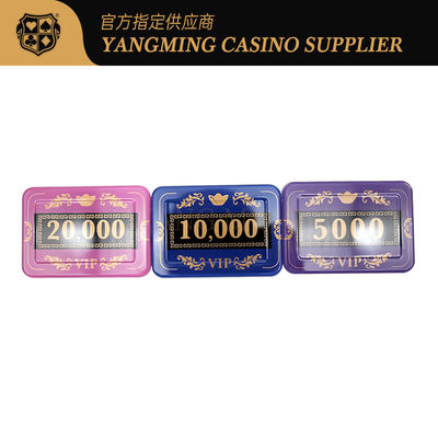 Set Chip Poker Baccarat 760 Potongan Dengan Sablon Kristal Akrilik Tanda UV