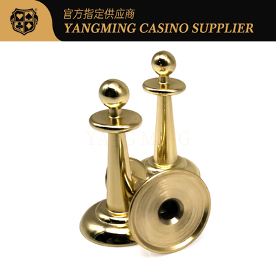 Kasino Roulette Game Meja Taruhan Penanda Electroplated Emas Logam Besi