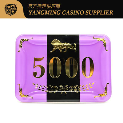 800pcs Acrylic Baccarat Table RFID Kasino Poker Chip Set Kristal Plastik ID Dapat Disesuaikan