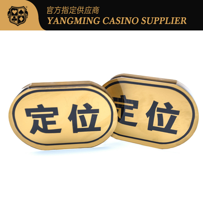 Professional Hot Sale Akrilik Kasino Game Aksesoris Posisi Plat Sisi Ganda