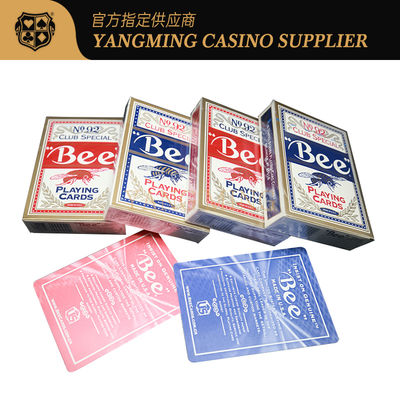 Klub Perjudian Jerman 310g Kasino Bermain Kartu Kasino Merah Atau Biru No.92 Kartu Bermain Lebah