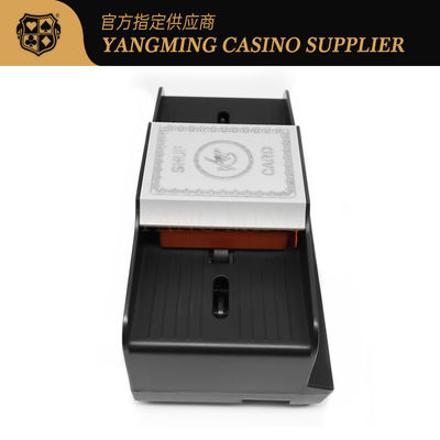 2 Dek Manual Shuffler Baccarat Texas Hold'Em Permainan Meja Kasino Acak Untuk Permainan Kasino