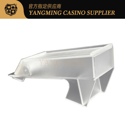 8 Set Dealer Poker Kasino Akrilik yang Dapat Dikustomisasi Desain Frosted Untuk Permainan Kasino