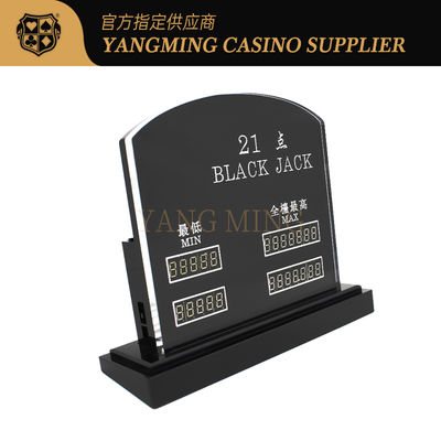 Chip Perjudian Kasino Black Jack Ukiran Akrilik yang Diimpor