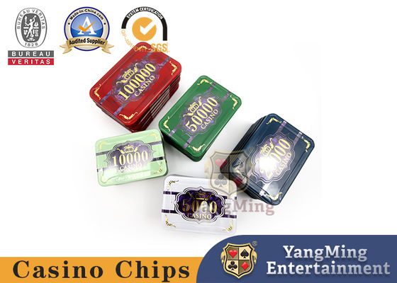 3.3mm Tebal Plastik Kasino Poker Chip Set Dengan 760 pcs Dalam Kotak Batin