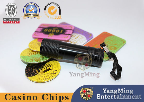 365 - 395nm Chips Poker LED UV Senter Ungu Violet Cahaya Bahan Aluminium Brushed