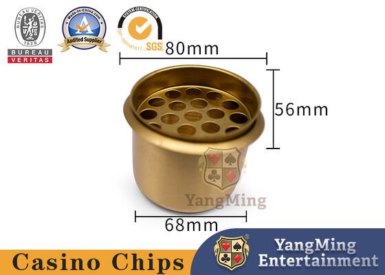 Cigarette Ashtray Ash Holder Made Of High - Grade Stainless Steel Windproof Untuk Meja Poker Kasino Penggunaan khusus