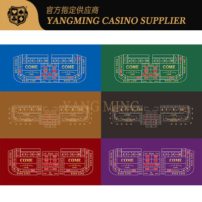 Waterproof Casino Table Cloth Featuring Si Bao Layout Printing for Professional Poker Games