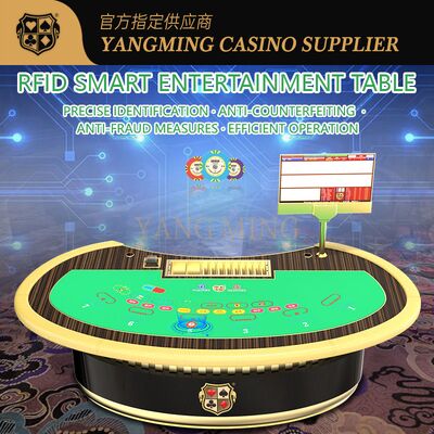 Meja Judi Casino Baccarat Kayu Solid 10 Orang