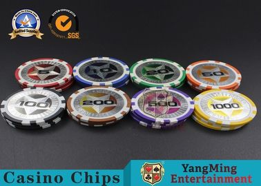 Texas Hold'em 11.5g Clay Chip Casino Baccarat Permainan Meja ABS Chip Coin