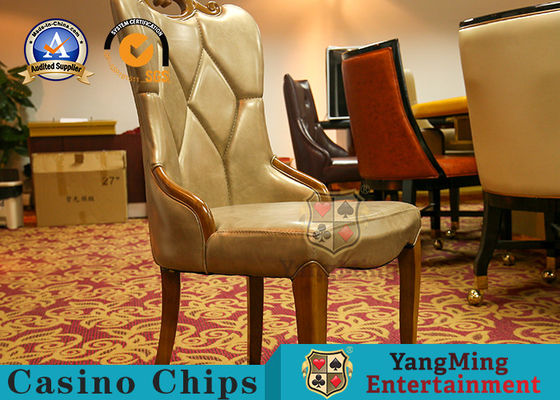 Kursi Makan Retro Oak, Rekreasi Baccarat Texas Club Dengan Sandaran Lembut