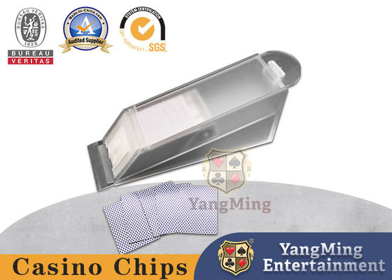 Penawaran Khusus Disesuaikan Kartu Shuffler Tepak Akrilik Besi Shaft 8-Piece Poker Set