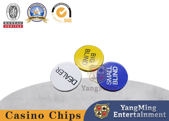 Smartdealspro 3pcs Small Blind Chips, Big Blind Dan Tombol Poker Dealer